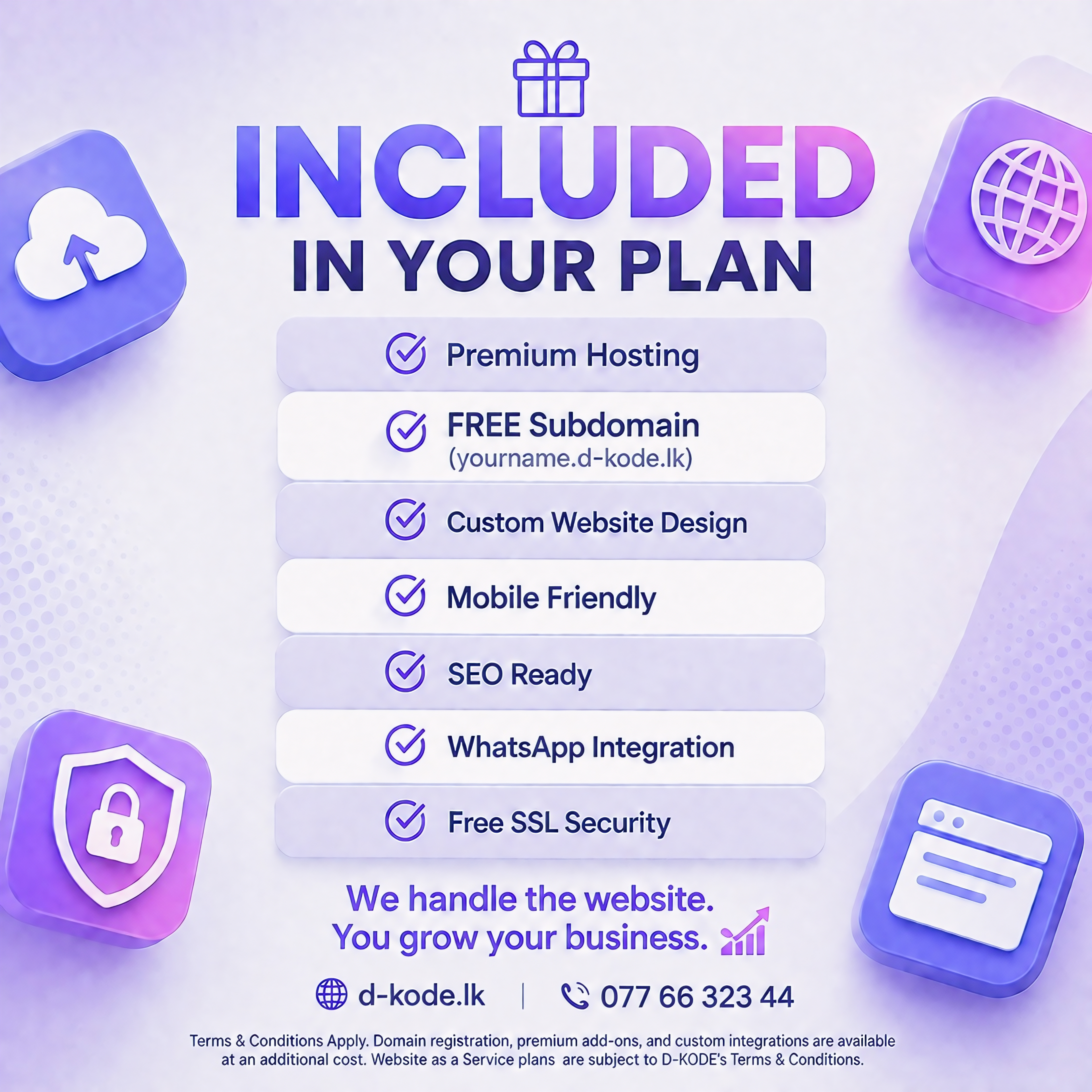 WaaS Plan Features